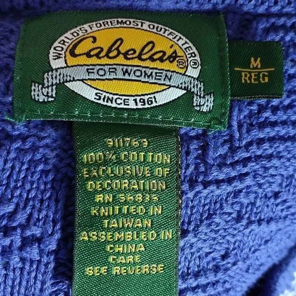 Cabela's Blue Sweater - Picture 7 of 8
